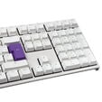 Ducky One 2 White Edition PBT Gaming Keyboard, MX-Blue, white LED - white image number null