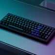 Ducky Cushion 98 Gaming-Tastatur, 96%, US-Layout, Shush Green Switches - Matt schwarz image number null