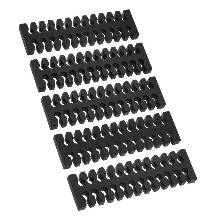 BitFenix 24-Slot Kabelkamm Kit, 5 Stück - schwarz image number 0