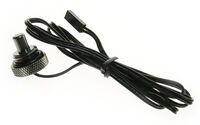 Bitspower Verschlussstopfen mit Temperatur Sensor G1/4 Zoll IG - 90 cm, schwarz gl&auml;nzend