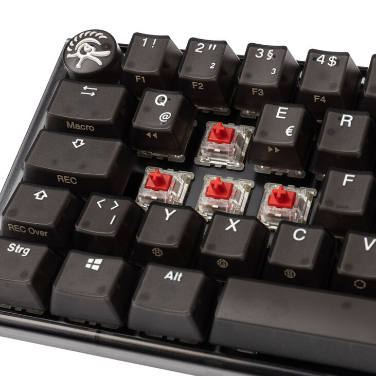 Ducky One 3 Aura Black Mini Gaming Keyboard, RGB LED - MX-Red image number 4