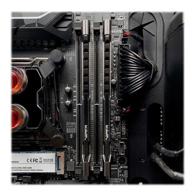 Patriot Viper Steel DDR4-3200 RAM, CL16, XMP - 16 GB Dual-Kit, silber image number 6