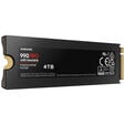 Samsung 990 PRO Series NVMe SSD, PCIe 4.0 M.2 Type 2280, with heatsink - 4 TB image number null