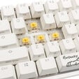 Ducky One 2 Pro Mini White Edition Gaming Tastatur, RGB LED - Gateron Yellow (US) image number null