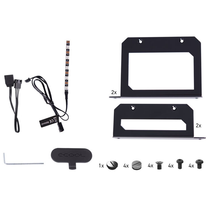 Alphacool Rise Flat Reservoir 120mm D5 Reservoir with Pump image number 6