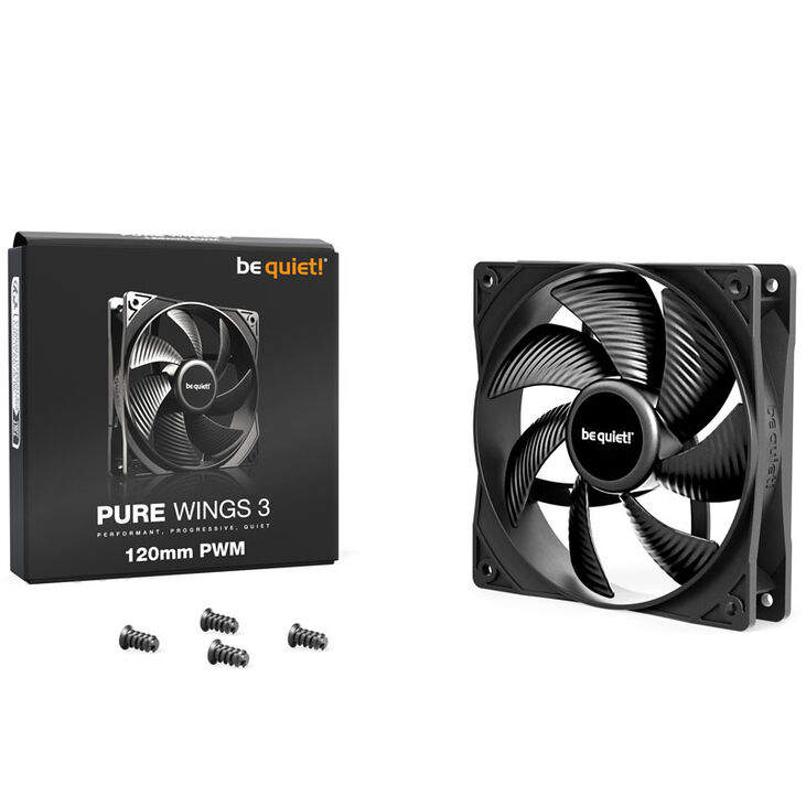 be quiet! Fan Pure Wings 3 PWM Fan - 120mm image number 2