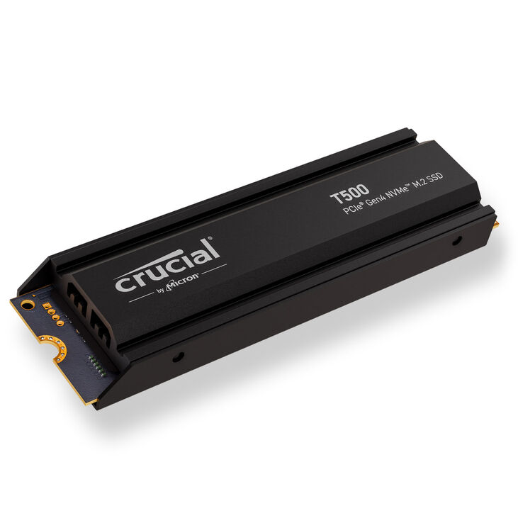 Crucial T500 NVMe SSD, PCIe 4.0 M.2 Type 2280 - 500 GB image number 0