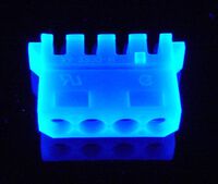 AC Ryan 4-pin T-Molex Female UV Blue