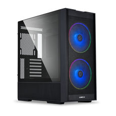Lian Li LANCOOL 206 PC Case, Mid Tower, ATX, Tempered Glass - Black