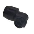 Alphacool HF Screw-in Fitting TPV Metal, 90 Degree Rotatable 12.7/7.6mm - Black image number null