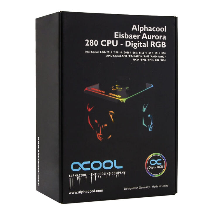 Alphacool Eisbaer Aurora 280 AIO Cooler - Digital RGB, 280mm image number 8