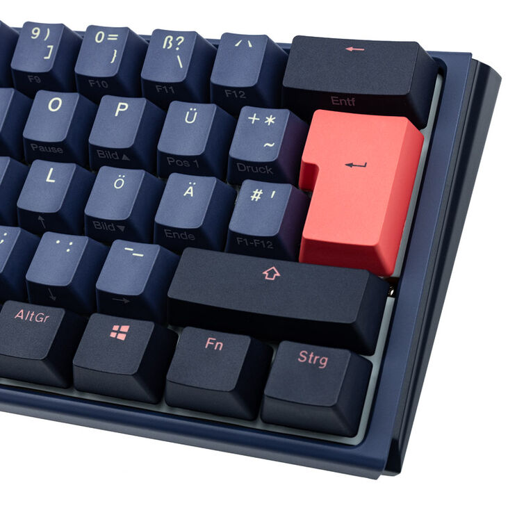 Ducky One 3 Cosmic Blue Mini Gaming Tastatur, RGB LED - MX-Silent-Red image number 6