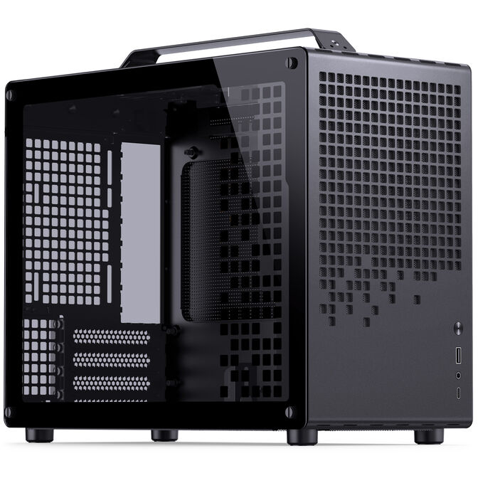 Jonsplus Z20 Micro-ATX Geh&auml;use, mit Tragegriff - schwarz image number 0