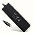 AXAGON HUE-C1C Superspeed USB-C Travel Hub, 4x USB 3.0 - 20cm, schwarz image number null