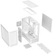 ASUS Prime AP304 ARGB PC Case, Mid Tower, ATX, ARGB, Tempered Glass &ndash; white image number null
