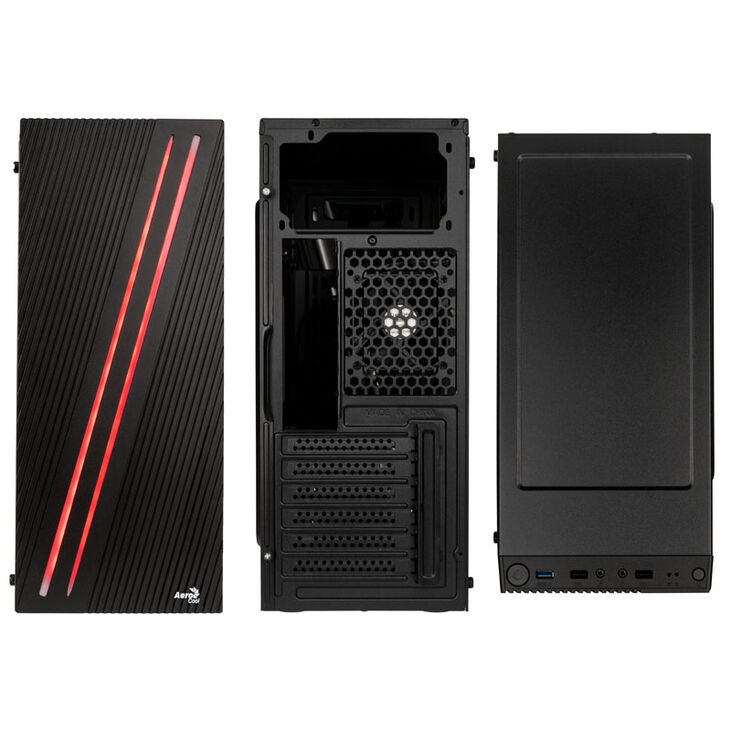 Aerocool STREAK RGB Midi-Tower - schwarz Window image number 3