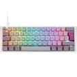 Ducky One 3 Mist Grey Mini Gaming Keyboard, RGB LED - MX-Red image number null