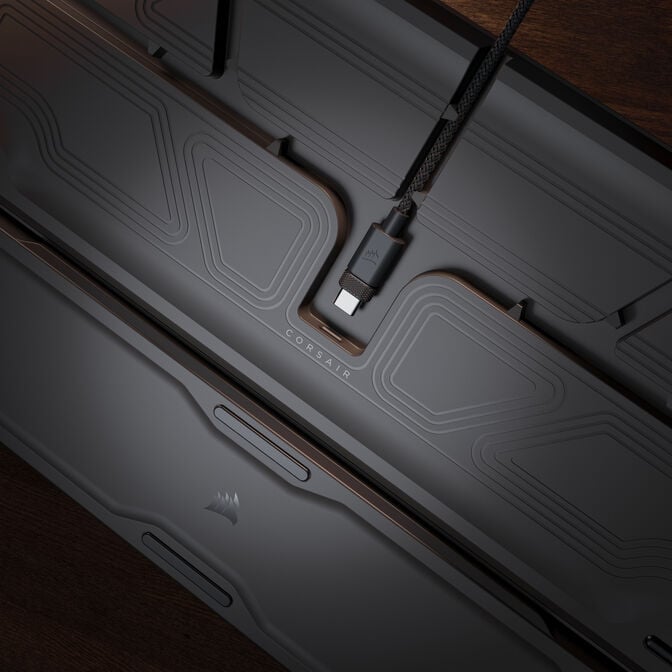 Corsair VANGUARD 96 Gaming-Tastatur, mechanisch, RGB, 8.000 Hz - MLX Plasma Switches, ISO (DE), schwarz/wei&szlig; image number 18