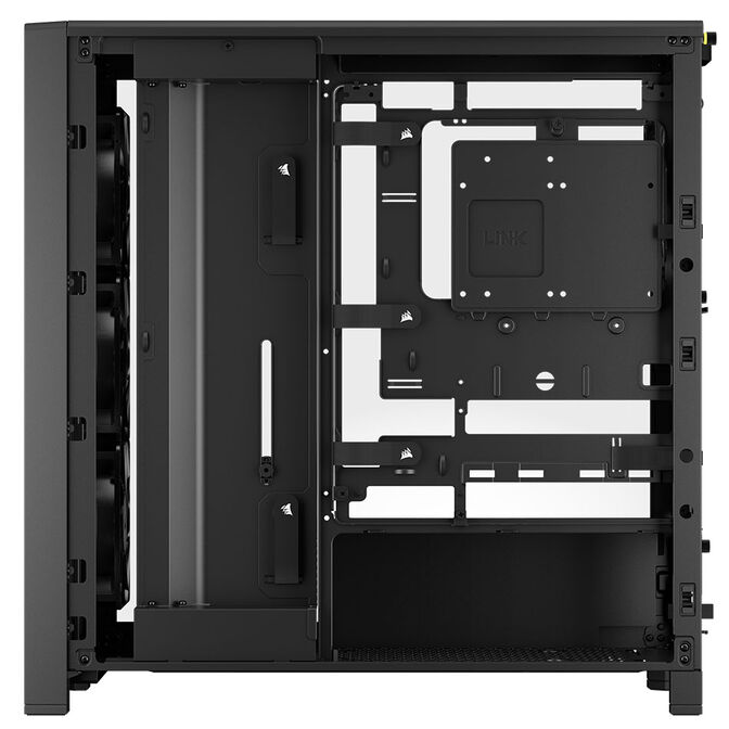 Corsair FRAME 4000D RS Wood PC Case, Mid-Tower, E-ATX - Wood, Black image number 4