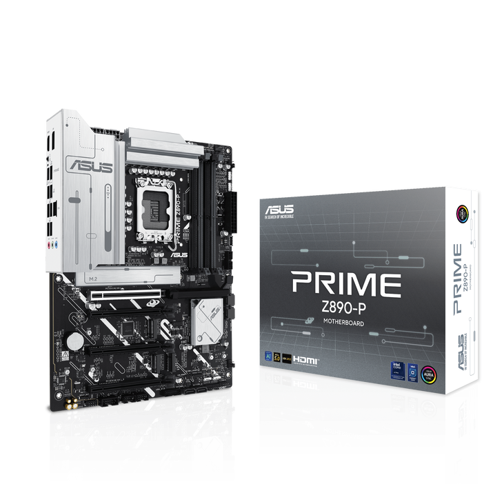 ASUS Prime Z890-P Mainboard, Sockel LGA 1851, Intel Z890, ATX, DDR5 image number 0