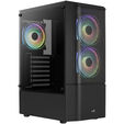 Aerocool Quantum Mesh v3 Midi-Tower, RGB, Tempered Glass - schwarz image number null