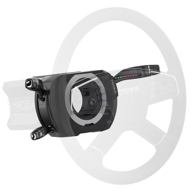 MOZA multifunction steering column, 28 switches - black image number 1