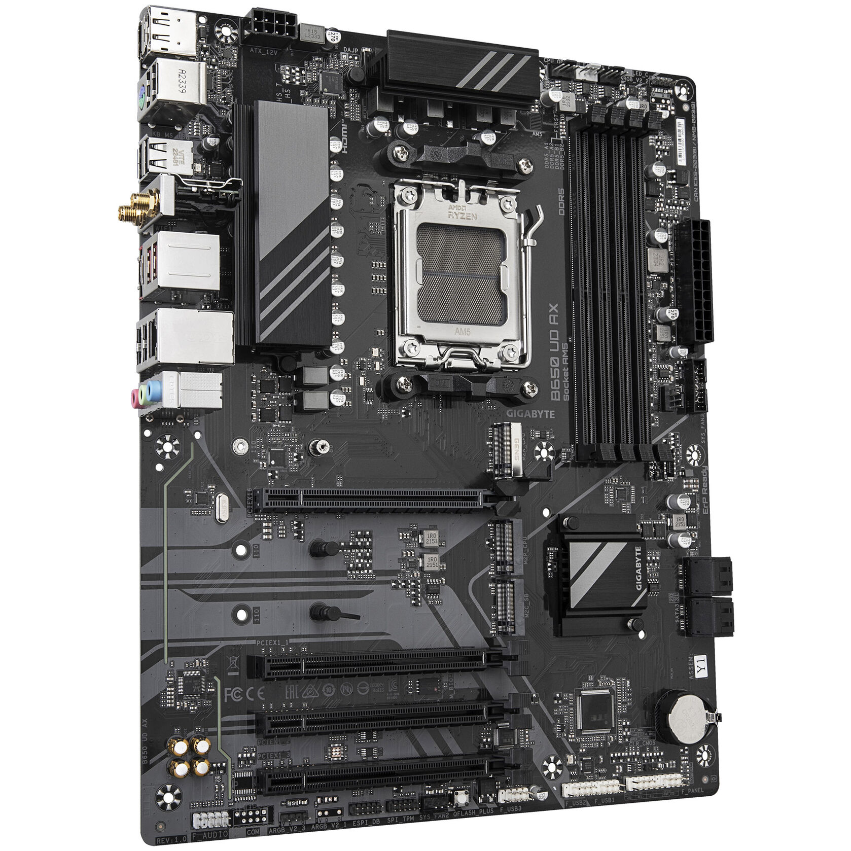GIGABYTE B650 UD AX motherboard, socket AM5, AMD B650, ATX, DDR5