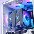 Jonsbo CR-3000 CPU-K&uuml;hler Dual Tower, ARGB - 2x 120 mm, schwarz image number null