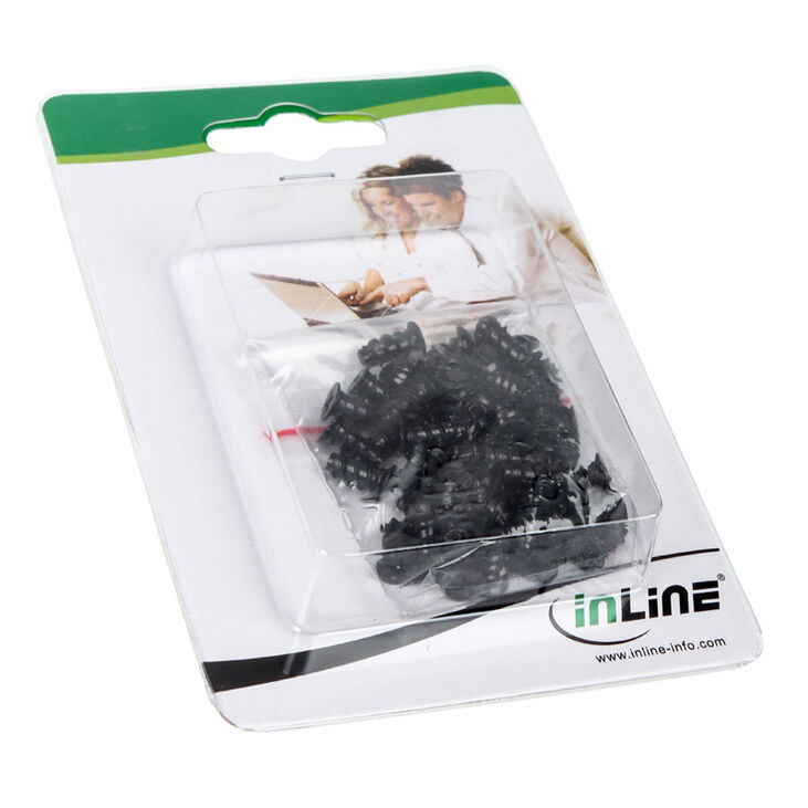 InLine fan screws 50 pieces - black image number 1