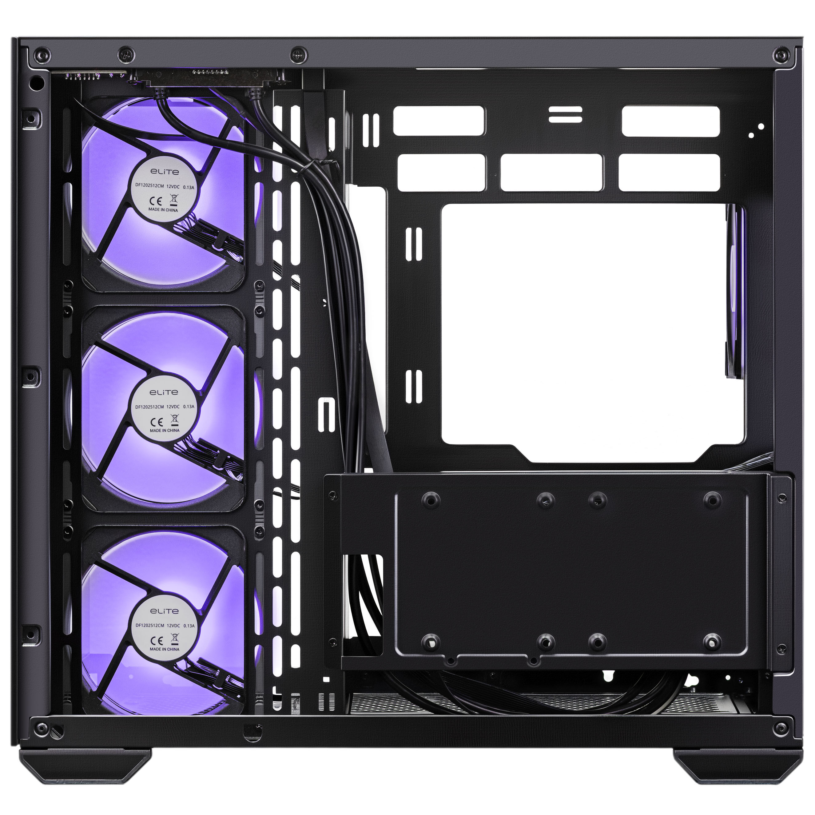 Cooler Master Elite 681 PC Case, Mid-Tower, ATX, Tempered Glass