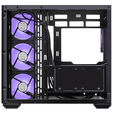 Cooler Master Elite 681 PC Case, Mid-Tower, ATX, Tempered Glass, RGB - including 4x 120mm ARGB Fans, Black image number null