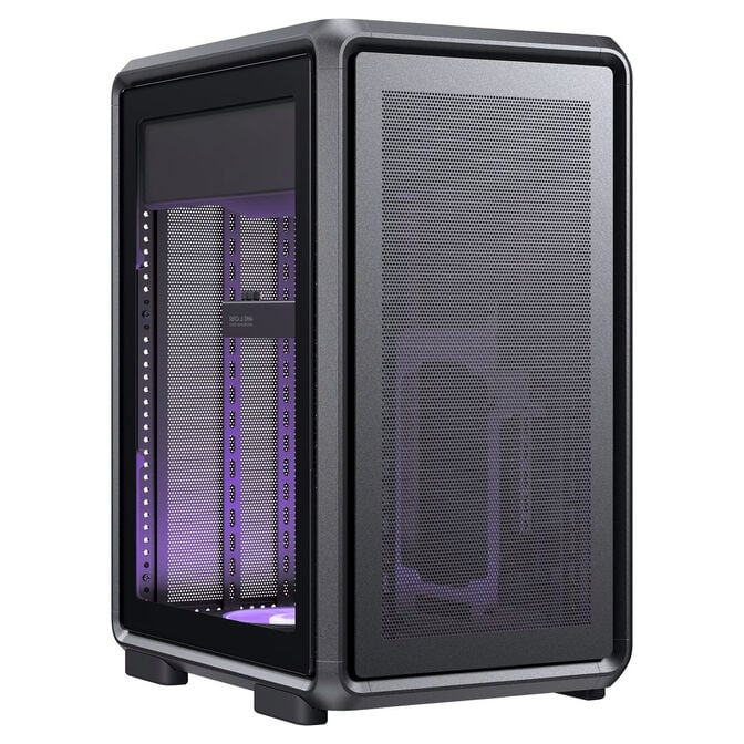 Cooler Master MasterFrame 400 Mesh PC-Geh&auml;use, Midi-Tower, Micro-ATX, ARGB, Tempered Glass - schwarz image number 1