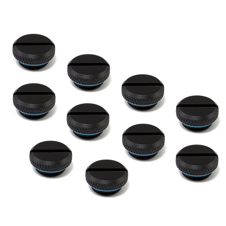 XSPC Verschlussstopfen V2 G1/4 Zoll AG - 10er Pack, schwarz matt image number 0
