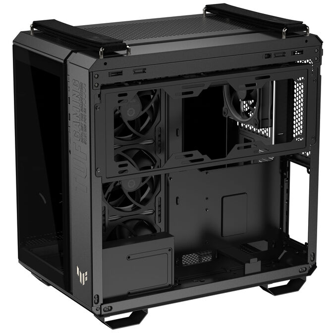 ASUS TUF Gaming GT502 Horizon PC Case, Mid Tower, ATX, Tempered Glass - Black image number 10