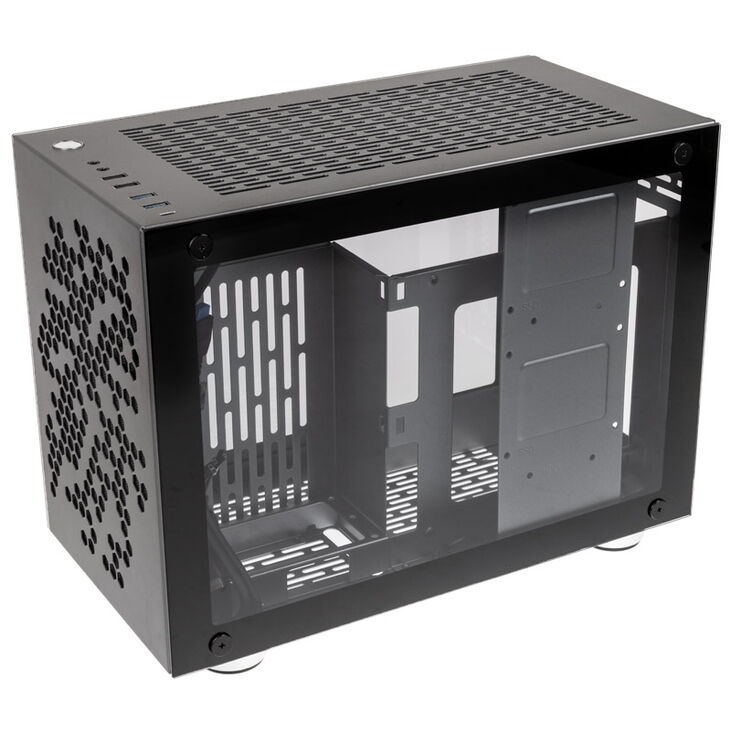 Kolink Rocket Heavy Mini-ITX Case - Gunmetal Grey + Alpenföhn Gletscherwasser 240 High Speed Bundle image number 1