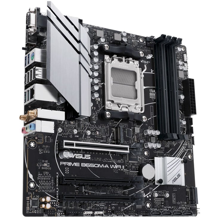 ASUS Prime B650M-A WIFI II Mainboard, Sockel AM5, AMD B650, Micro-ATX, DDR5 image number 4