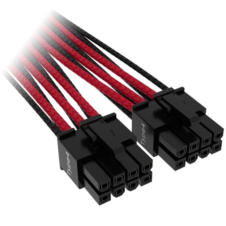 Corsair Premium Sleeved 12+4 Pin PCIe Gen5 12VHPWR 600W - schwarz/red image number 2