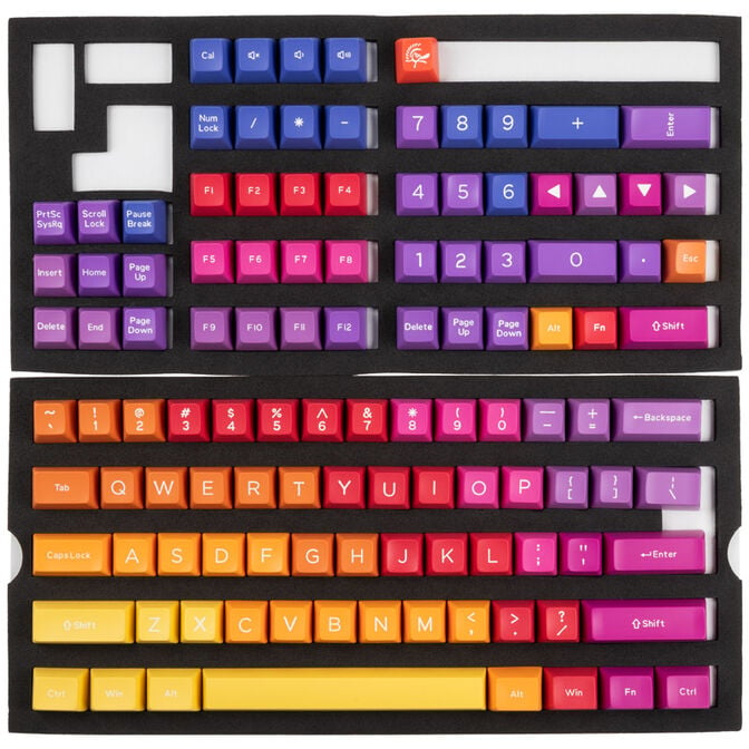 Ducky Afterglow ABS Double-Shot Keycap Set, US Layout image number 1