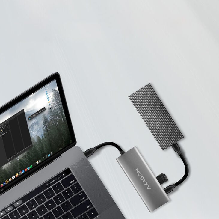 Axagon HMC-5G21 USB-C 10Gbps SPEEDSTER 5in1 hub image number 4