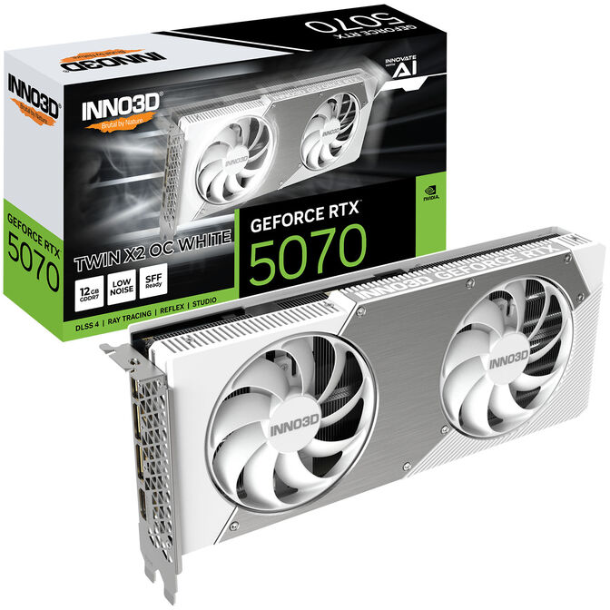 INNO3D GeForce RTX 5070 Twin X2 OC White, 12288 MB GDDR7 image number 0