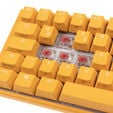 Ducky One 3 Yellow Mini Gaming Tastatur, RGB LED - MX-Silent-Red image number null