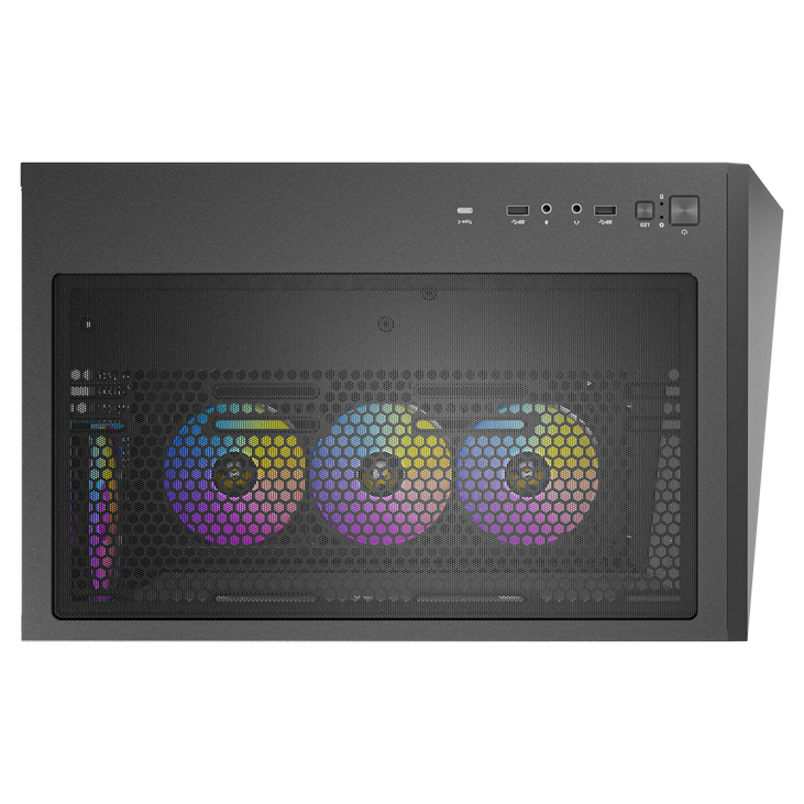 Antec C5 Computer Case, Mid-Tower, ATX, RGB, Tempered Glass - black image number 10