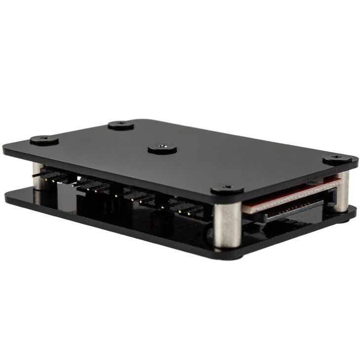 XSPC 8-way, 3-pin, 5V, Addressable RGB Splitter Hub - SATA Powered, black image number 2
