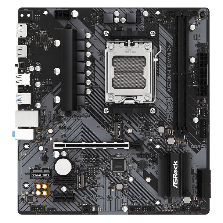 ASRock A620M-HDV/M.2+, AMD A620 Mainboard - Sockel AM5, DDR5 image number 2