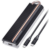 Graugear G-M208-20G SSD-Geh&auml;use, USB 3.2, NVMe und SATA Support, 20 Gbit/s - schwarz