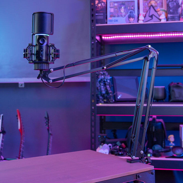 Streamplify MIC RGB Mikrofon, USB-A, schwarz - inkl. Mikrofonarm image number 4