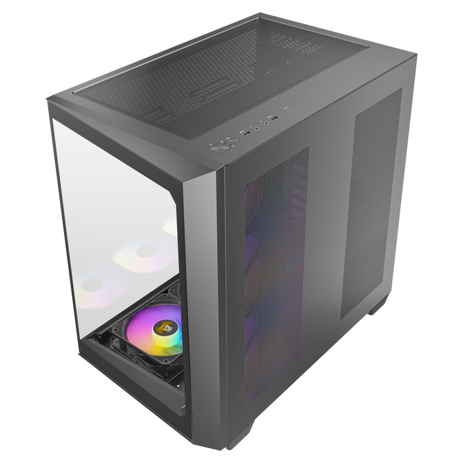 Antec C5 Computer Case, Mid-Tower, ATX, RGB, Tempered Glass - black image number 14