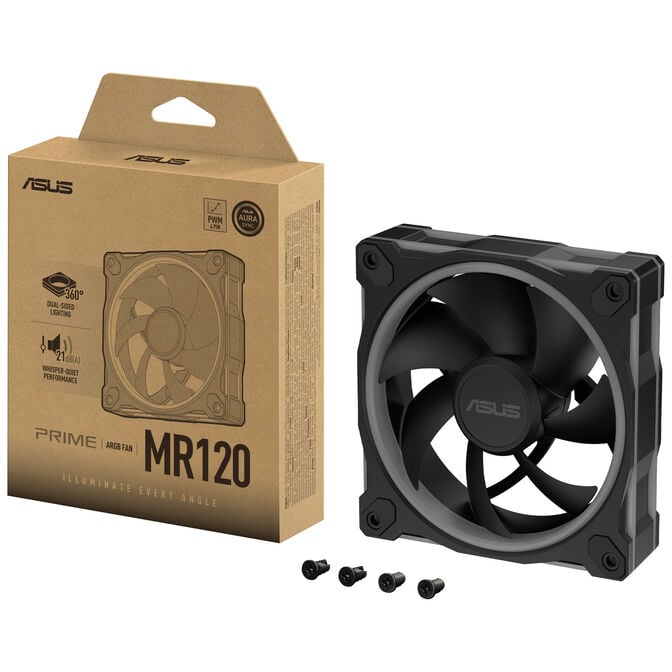 ASUS Prime MR120 ARGB-L&uuml;fter, PWM - 120mm, schwarz image number 10
