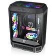 Thermaltake The Tower 600 PC Case, Mid Tower, ATX, Tempered Glass &ndash; includes 2x 140mm Fans, Black image number null