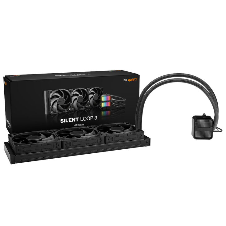 be quiet! Silent Loop 3 AIO Cooler, ARGB - 420mm, black image number 4